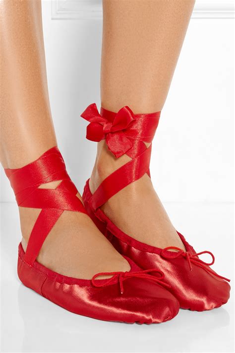 satin ballet shoes